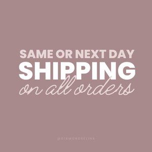 Same or Next Day Shipping on ALL Orders